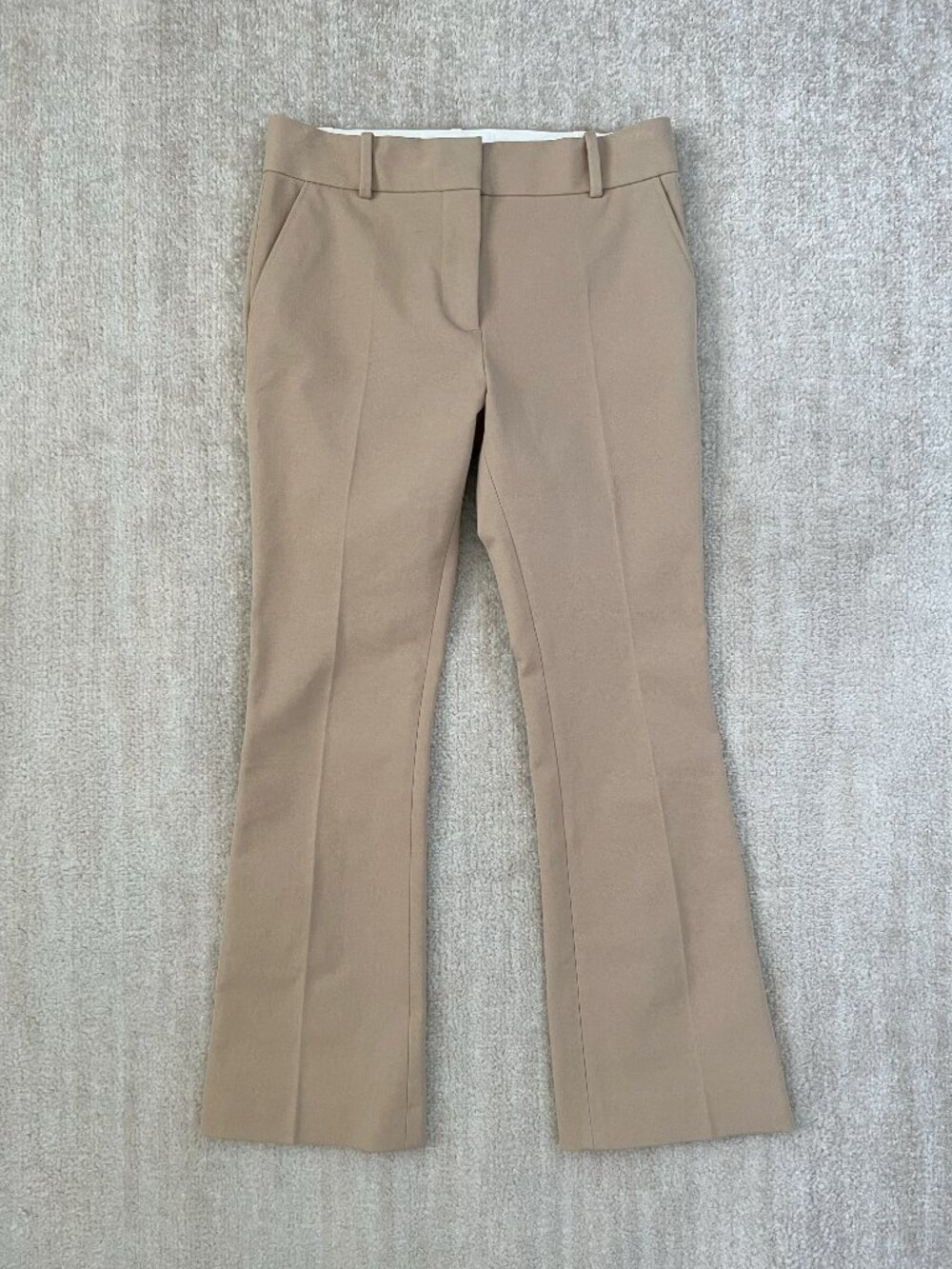 Frame Le Crop Mini Boots Cropped Cotton Trousers Pants 0